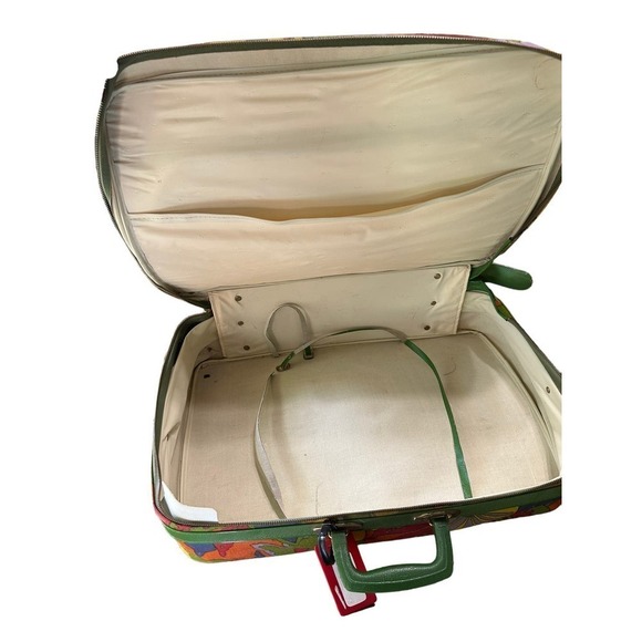 Vintage mod floral suitcase - Picture 11 of 13